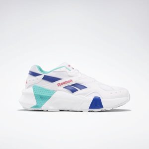 Reebok Aztrek Double Turnschuhe Damen - Weiß/Türkis/Blau - DE 687-IJS